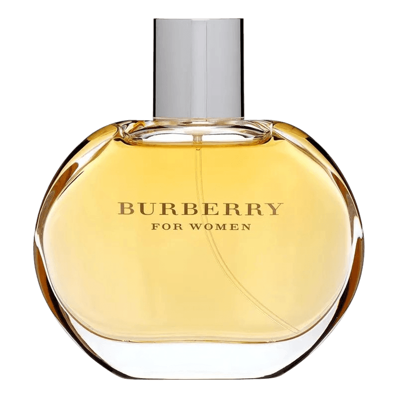 Elegant amber fragrance bottle with soft golden tones