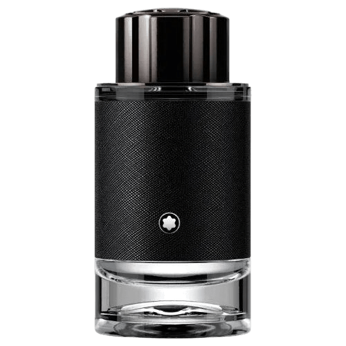 Modern black textured perfume bottle with premium masculine design